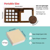 Personalized 15 Grids Watercolor Mini Palette Travel Set (Engraving Option)