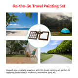 Personalized 15 Grids Watercolor Mini Palette Travel Set (Engraving Option)