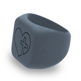 WildFire Silicone Chunky Square Signet Statement Ring