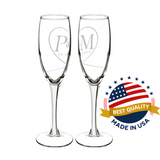 Custom Engraved Champagne Glass (2 pcs a set)