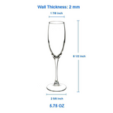 Custom Engraved Champagne Glass (2 pcs a set)