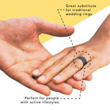 WildFire Air Vent Breathable Engraved Beveled Silicone Ring