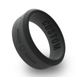 WildFire Diamond 1 Engraved Beveled Silicone Ring