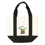 Custom 16oz Mini Canvas Tote Bag w/ External Pocket (9 Colors)