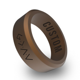 WildFire God is Greater than the Highs and Lows Engraved Beveled Silicone Ring