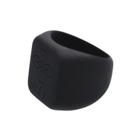 WildFire Silicone Chunky Square Signet Statement Ring