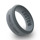 WildFire Diamond 1 Engraved Beveled Silicone Ring