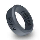 WildFire God is Greater than the Highs and Lows Engraved Beveled Silicone Ring