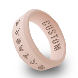 WildFire Halloween 2 Engraved Beveled Silicone Ring