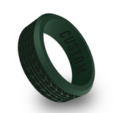 WildFire Car Tire Engraved Beveled Silicone Ring