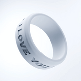 WildFire 2Pcs I Love You I Know Wedding Silicone Ring