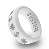 WildFire Seaman Engraved Beveled Silicone Ring