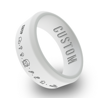 WildFire Personality Types Engraved Beveled Silicone Ring