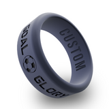 WildFire Goal Glory Marathon Engraved Beveled Silicone Ring