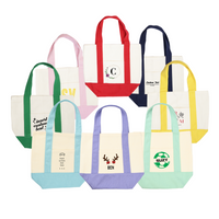 July 4th Patriotic 16oz Mini Canvas Tote Bag w/ External Pocket (8 Colors)