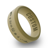 WildFire Personality Types Engraved Beveled Silicone Ring