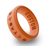 WildFire Halloween 2 Engraved Beveled Silicone Ring