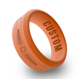 WildFire Diamond 1 Engraved Beveled Silicone Ring