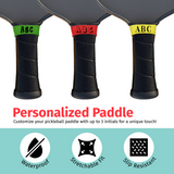 Custom Pickleball Paddle Silicone Band on Racket Racquetball Paddle for Pickleball Lovers