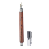 Bamboo, Rosewood, and Walnut Fountain Pens with 0.5mm Iridium Nib