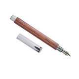 Bamboo, Rosewood, and Walnut Fountain Pens with 0.5mm Iridium Nib