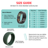 1PC Smart Ring Health Tracker with Silicone Cover- Sleep, Heart Rate, SpO2 & Blood Pressure