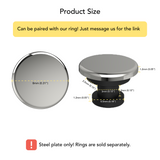 Interchangeable Custom 316 Stainless Steel Round Ring Plate for Silicone Beveled Rings