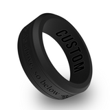 WildFire As Above so Below Engraved Beveled Silicone Ring