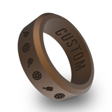 WildFire Pickleball Engraved Beveled Silicone Ring