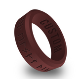 WildFire Viking Rune "I Love You" Engraved Beveled Silicone Ring