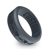 WildFire Two Hearts Silicone Ring