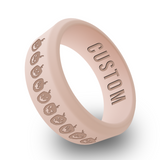 WildFire Halloween 1 Engraved Beveled Silicone Ring