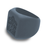 WildFire Aztec Chunky Square Signet Statement Ring