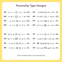 WildFire Personality Types Engraved Beveled Silicone Ring