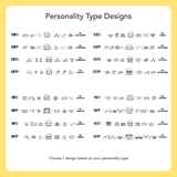 WildFire Personality Types Engraved Beveled Silicone Ring
