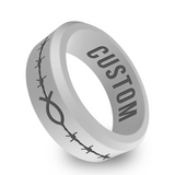 WildFire Barbwire Ikthus Silicone Ring