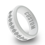 WildFire Halloween 1 Engraved Beveled Silicone Ring