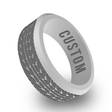 WildFire Car Tire Engraved Beveled Silicone Ring
