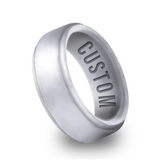WildFire Beveled Silicone Ring
