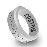WildFire Braided Wedding Silicone Ring