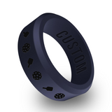 WildFire Pickleball Engraved Beveled Silicone Ring