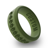 WildFire Halloween 1 Engraved Beveled Silicone Ring