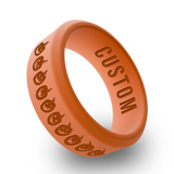 WildFire Halloween 1 Engraved Beveled Silicone Ring