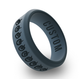 WildFire Halloween 1 Engraved Beveled Silicone Ring