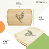 "Chicken Cuts" Cutting Board