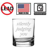 "Silently Judging You" Shot Glass