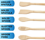 Bamboo Kitchen Spoons Set (5 Pieces)