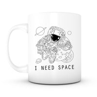 "I Need Space" Astronaut Mug