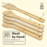 Custom Bamboo Kitchen Spoons (5 Pieces)