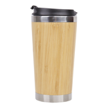 Stainless Steel & Bamboo Tumbler